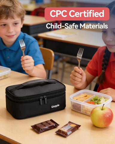 Gloppie small lunch bag interior lining; food-grade, easy to wipe clean.