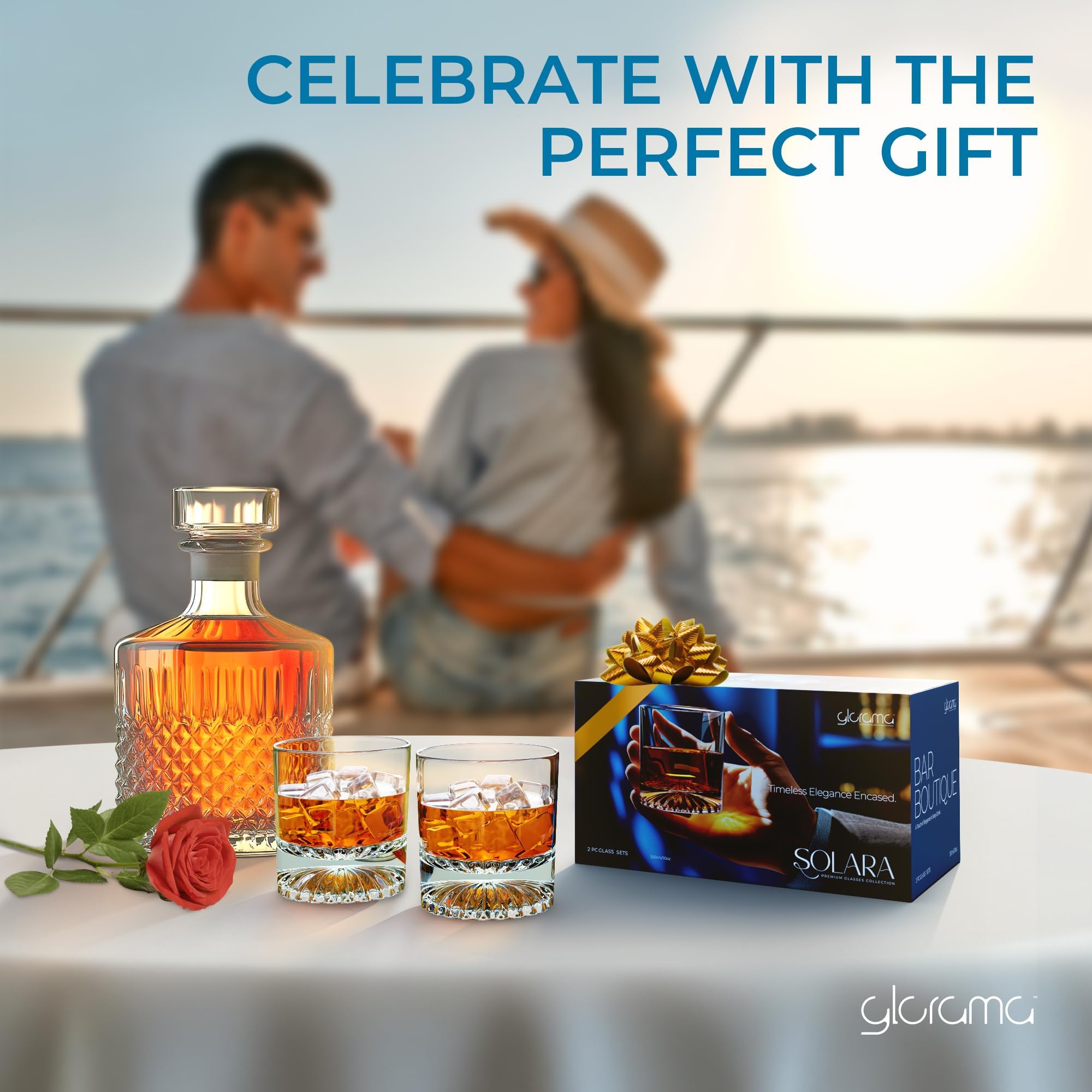 GLORAMA Durable barware crystal resists wear while keeping a polished look.