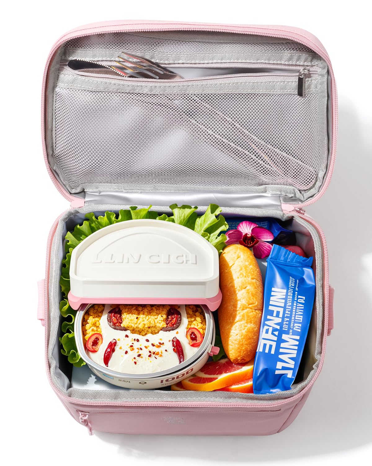 GLORIEROO insulated lunch box bag made from recycled polyester for durable, eco-friendly use.