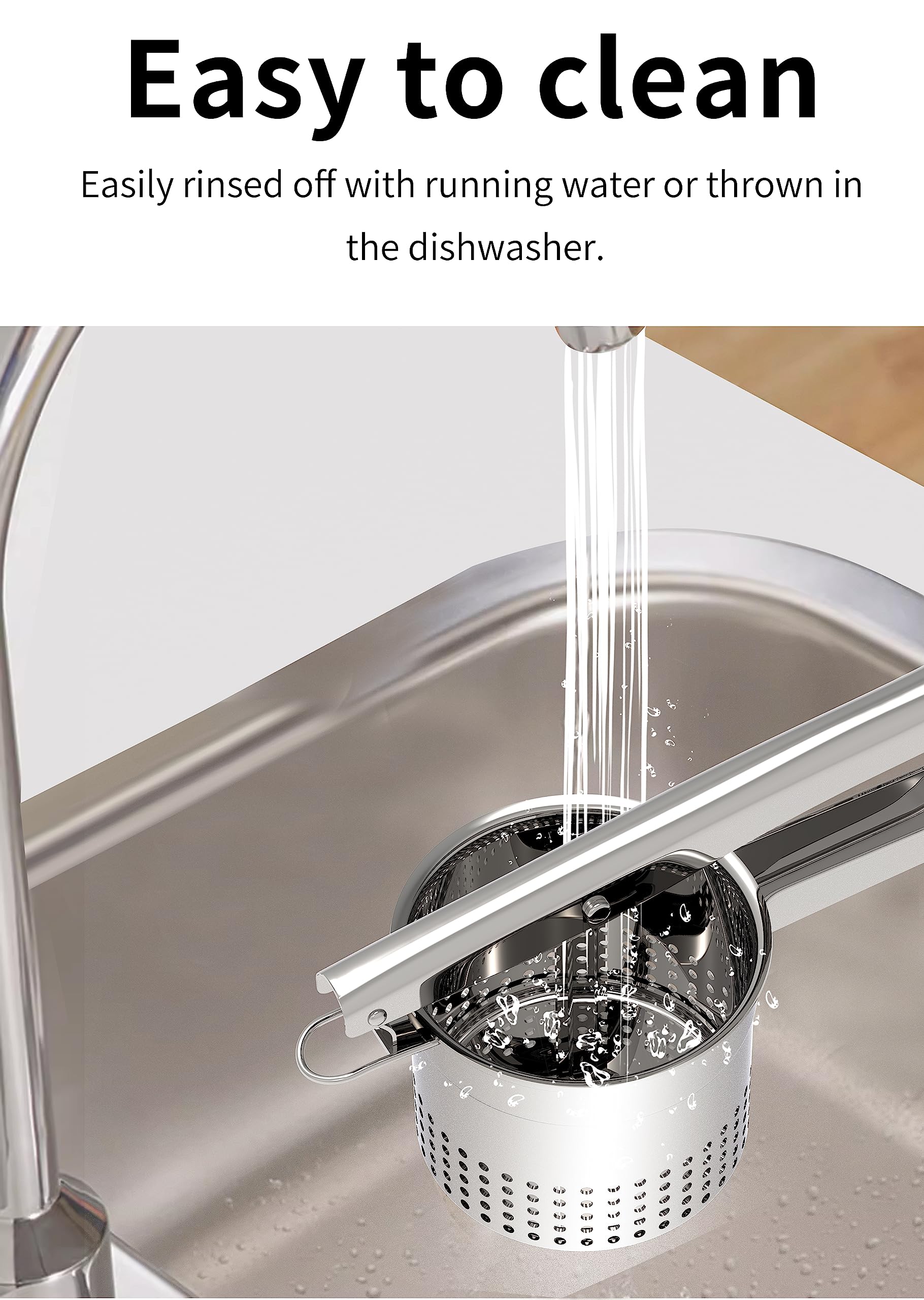 GloTika ricer doubles as a noodle-maker option for creative meals.