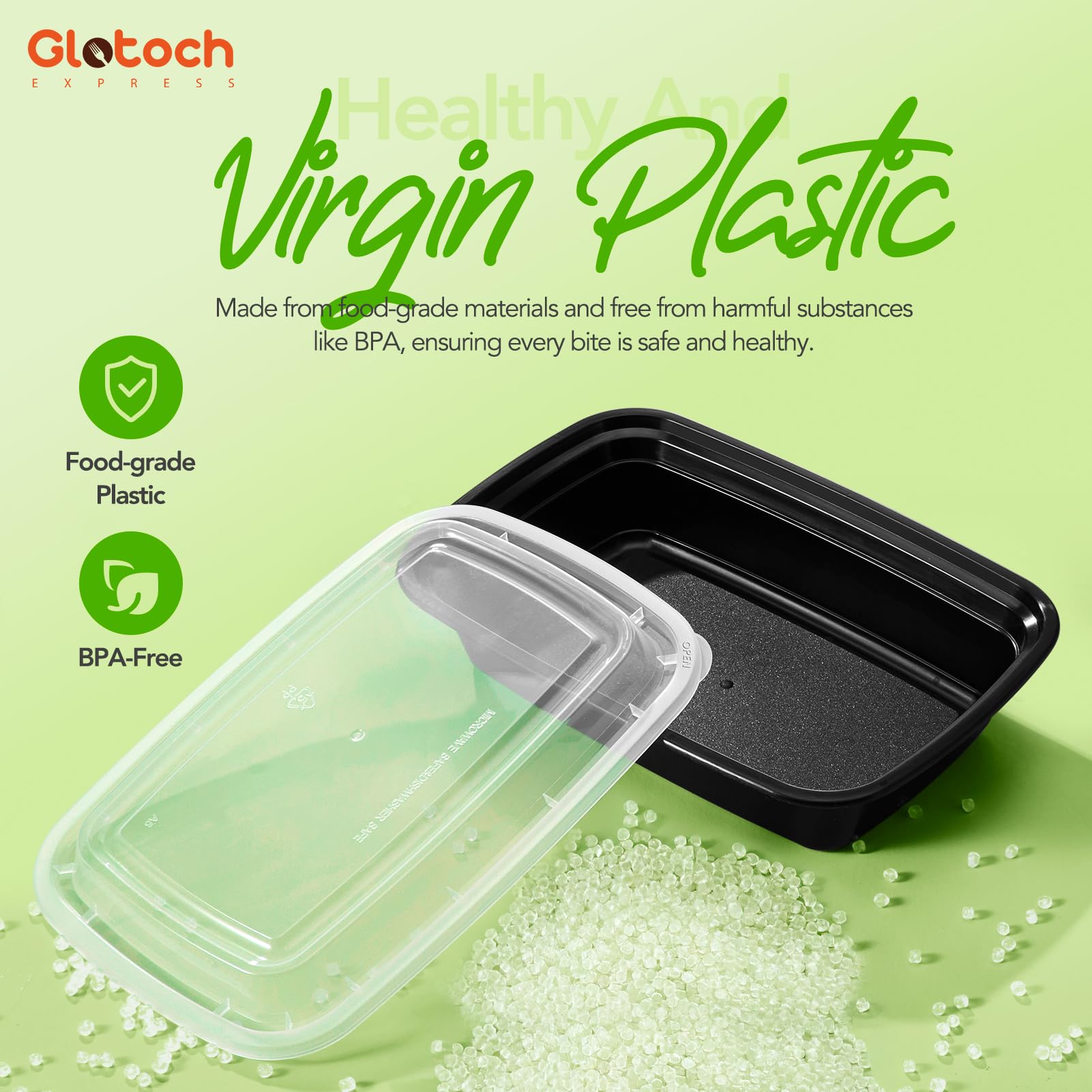 Glotoch Express portion-control containers for balanced meals.