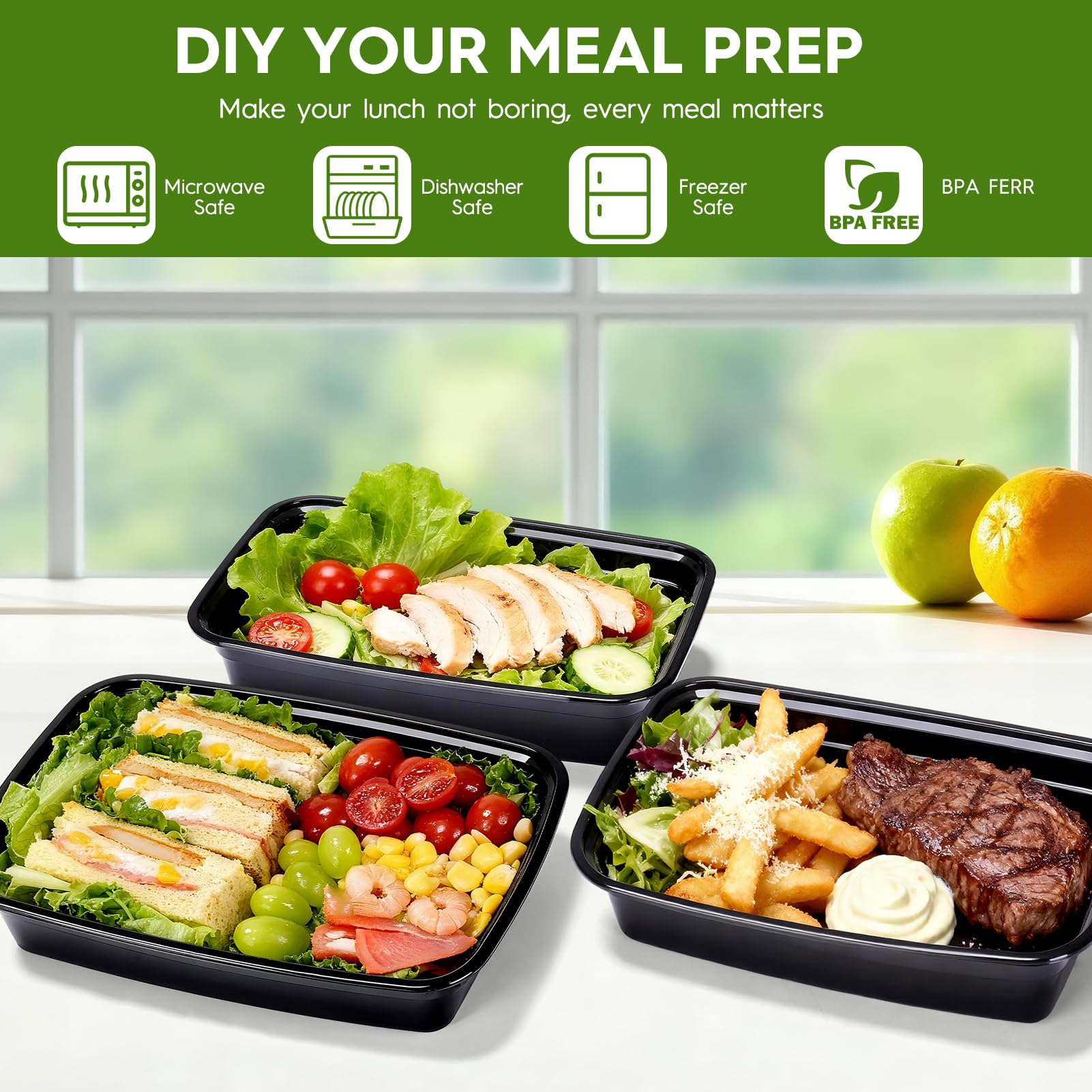 Glotoch leak-proof lids seal in freshness during transit.