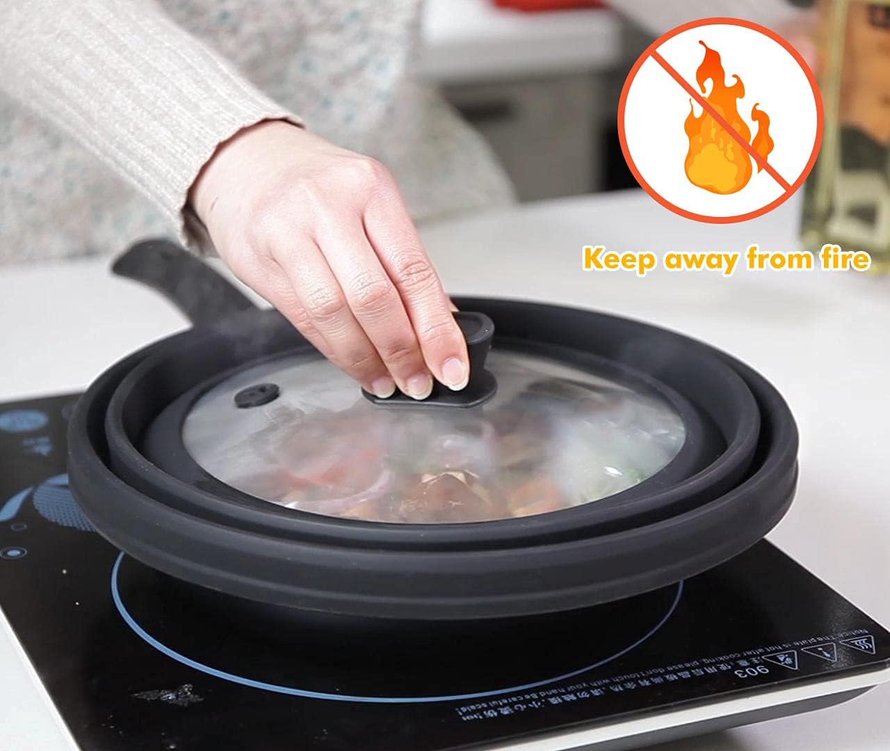 GLOU-GLOU GOOSE GGG lid used as a multipurpose pot cover on a standard pot