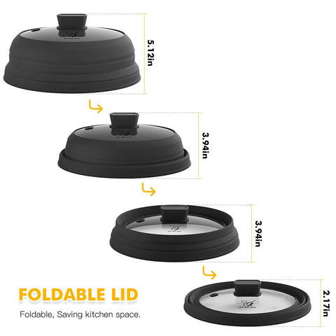 Tempered glass body of GLOU-GLOU GOOSE GGG lid provides clear food visibility