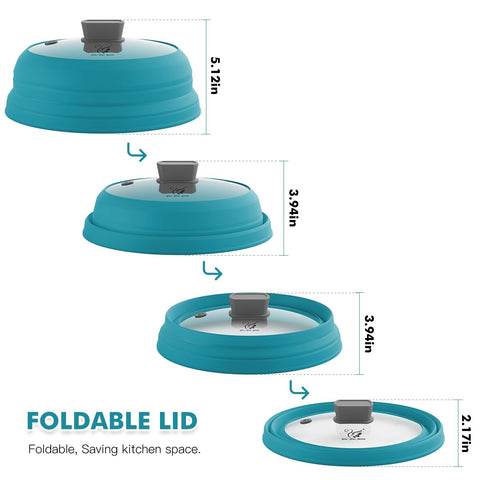 GLOU-GLOU GOOSE GGG tempered glass lid offering clear heat visibility.