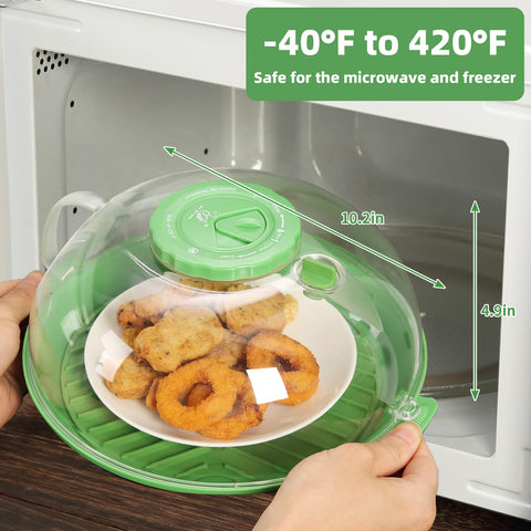 GLOU-GLOU GGG clear microwave lid provides visibility while cooking.