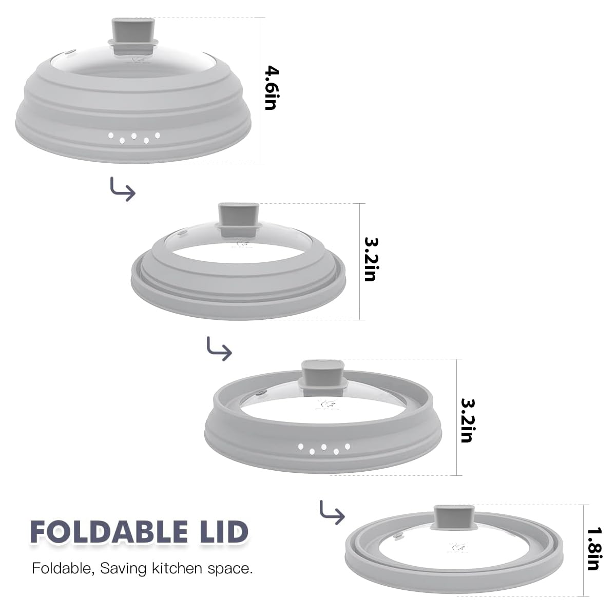 GLOU-GLOU GOOSE GGG collapsible silicone edge for compact storage.
