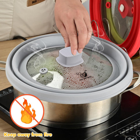 GLOU-GLOU GOOSE GGG multi-use lid doubles as a pot cover for versatility.