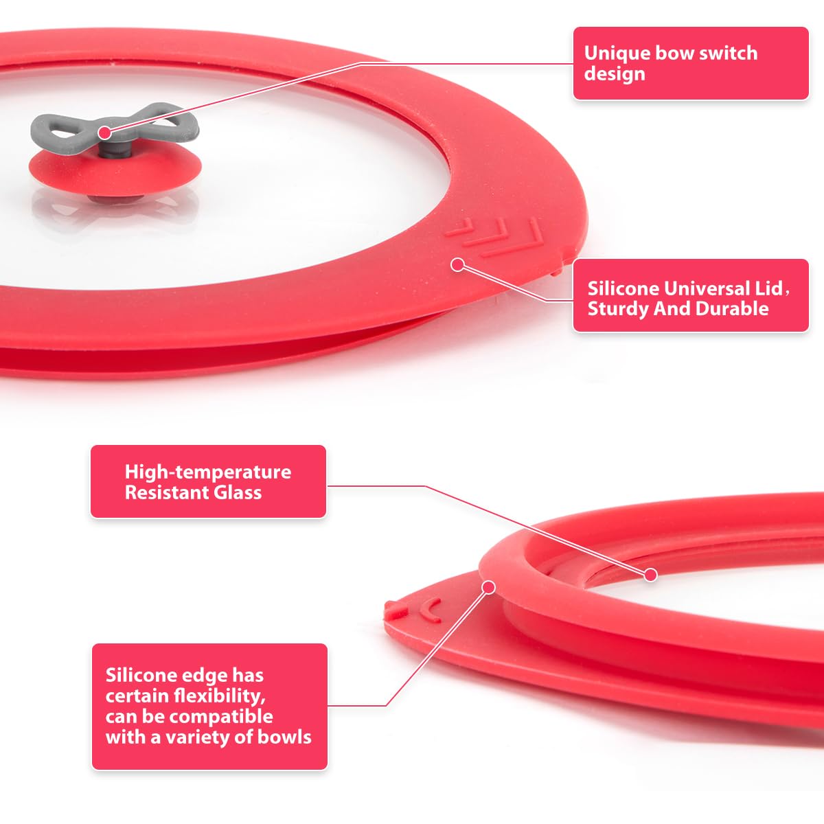 Glouglou Goose GGG pumpkin-mat included, helps lids stack neatly in the fridge.