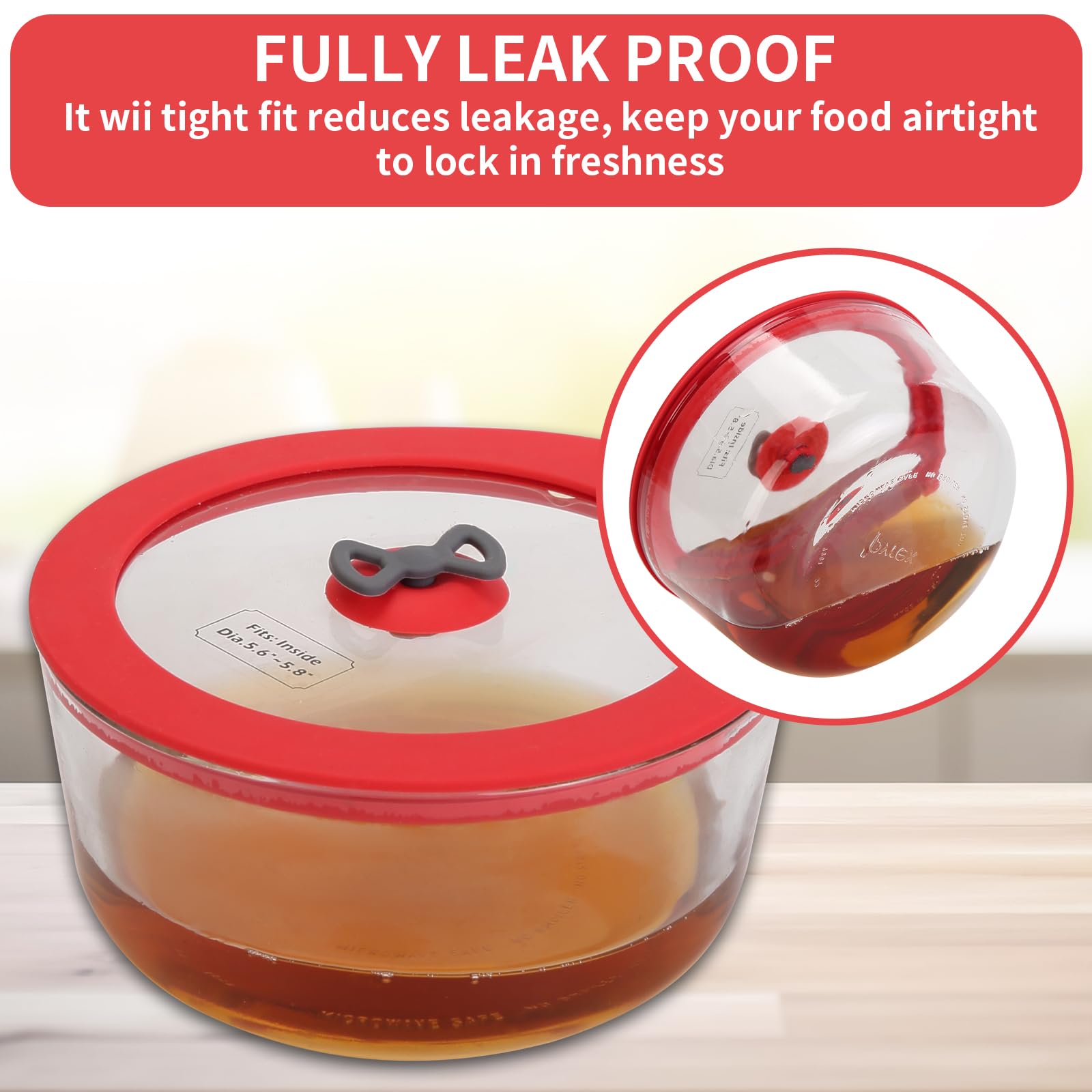 Glouglou Goose GGG tempered glass lid surface offers clear visibility of contents.