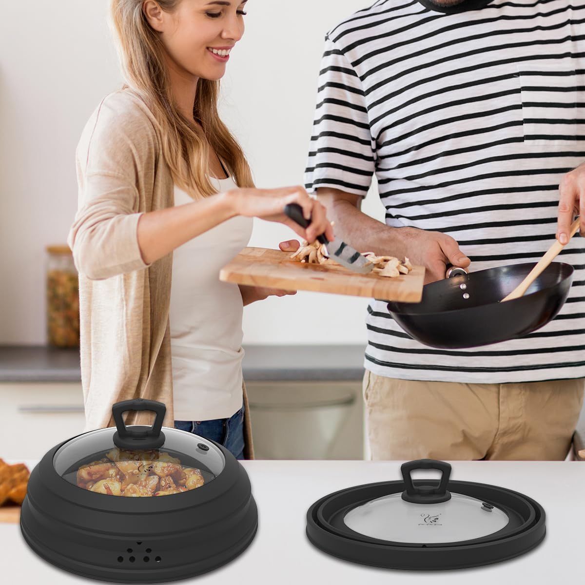 GLOU-GLOU GGG easy-clean lid for leftovers and reheating