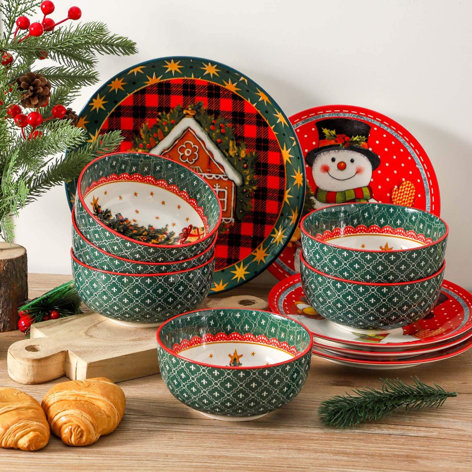 Glowworm bowls ready for daily use, serving cereals or soups.