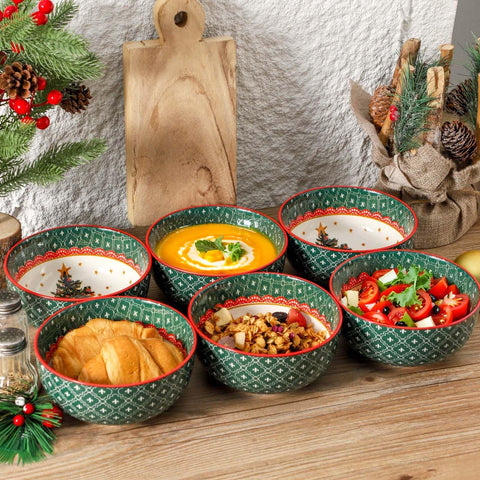 Gift-ready Glowworm Christmas bowls set, perfect for neighbors or friends this season.