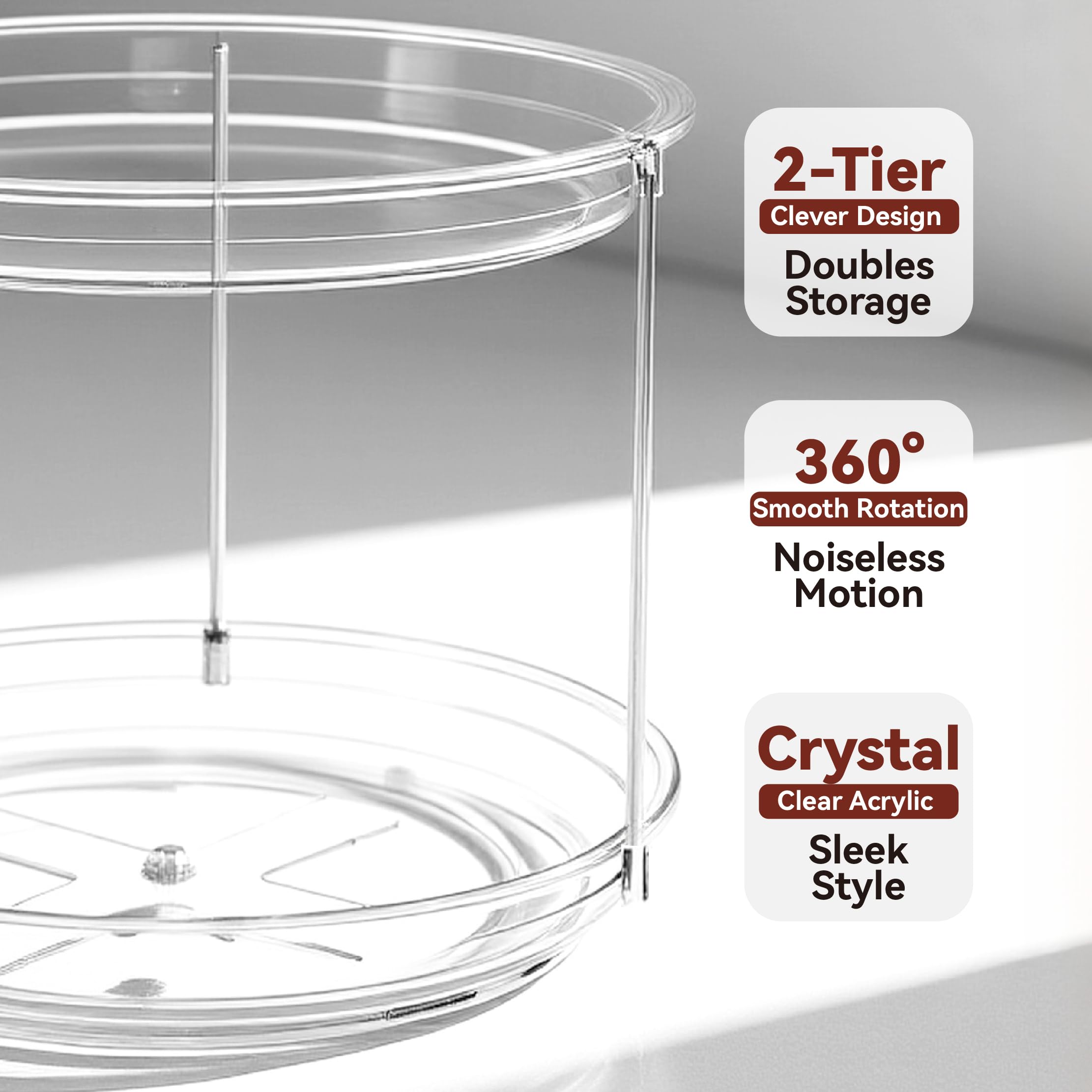 GLOXA multipurpose organizer suits kitchen, bathroom and vanity needs.