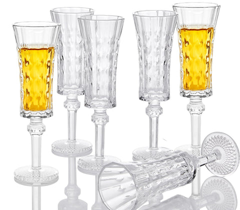 Glsairy cordial glasses with stem shine, ideal for limoncello and festive toasts.