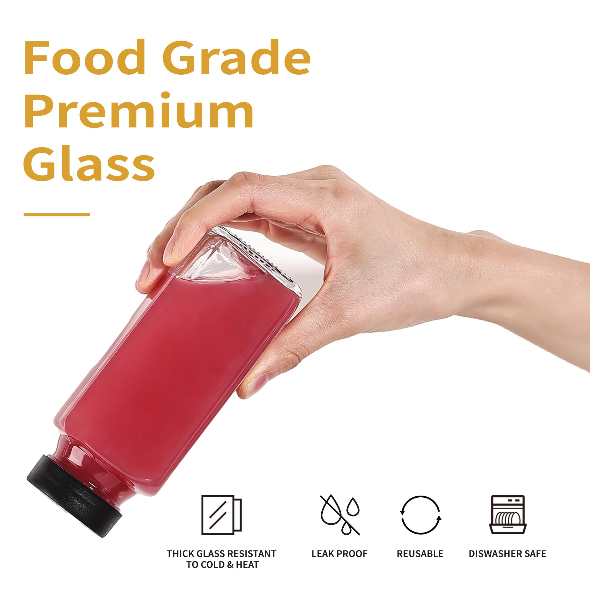 Glxgow wide mouth bottle being filled without a funnel