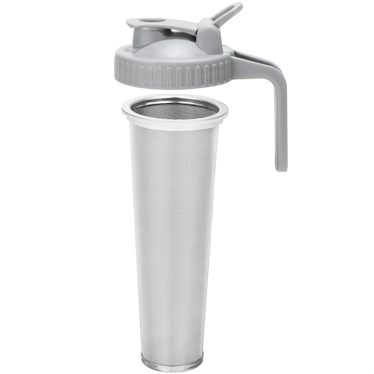 Glyntrof cold brew filter with pour spout for wide-mouth jars, smooth, mess-free pouring.