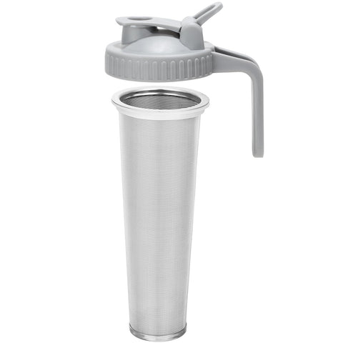 Glyntrof cold brew filter with pour spout for wide-mouth jars, smooth, mess-free pouring.