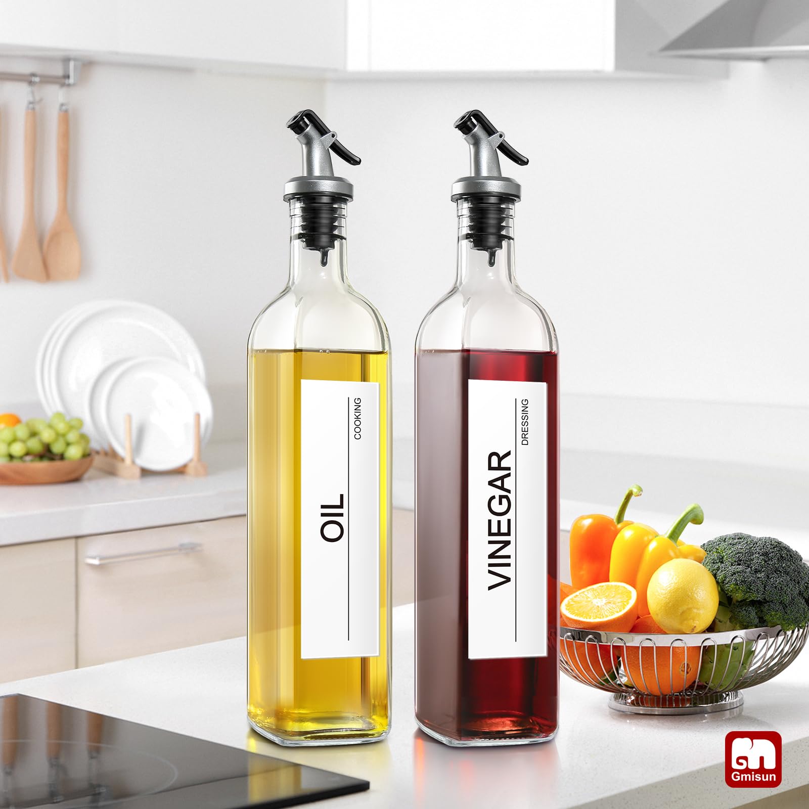 GMISUN kitchen organization in action with four bottles