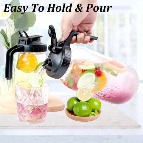 GMSWEET flip-cap lid keeps the pour spout clean and controlled.