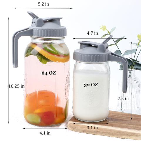 GMSWEET multipurpose glass jar suitable for drinks or dry storage.