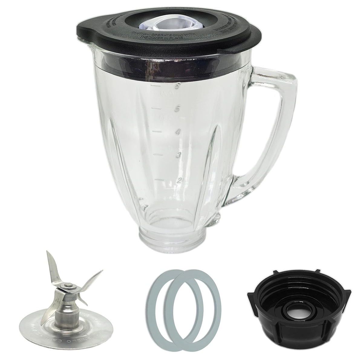 Gnicaela 6-cup glass jar with blade for Oster Classic Series, ideal for fresh smoothies