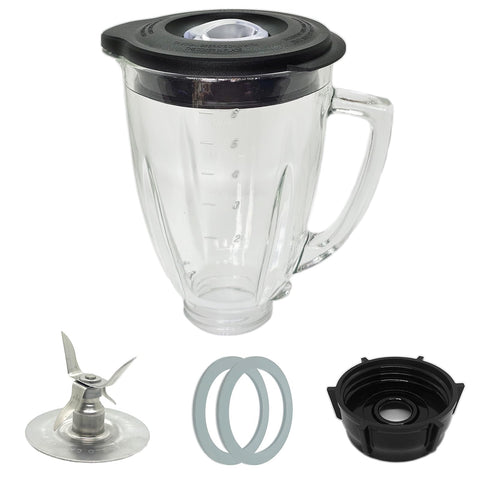 Gnicaela 6-cup glass jar with blade for Oster Classic Series, ideal for fresh smoothies