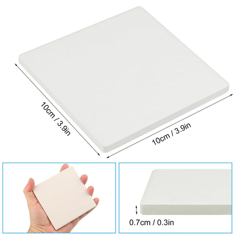 GNIEMCKIN unglazed ceramic tile coaster ready for crafts.