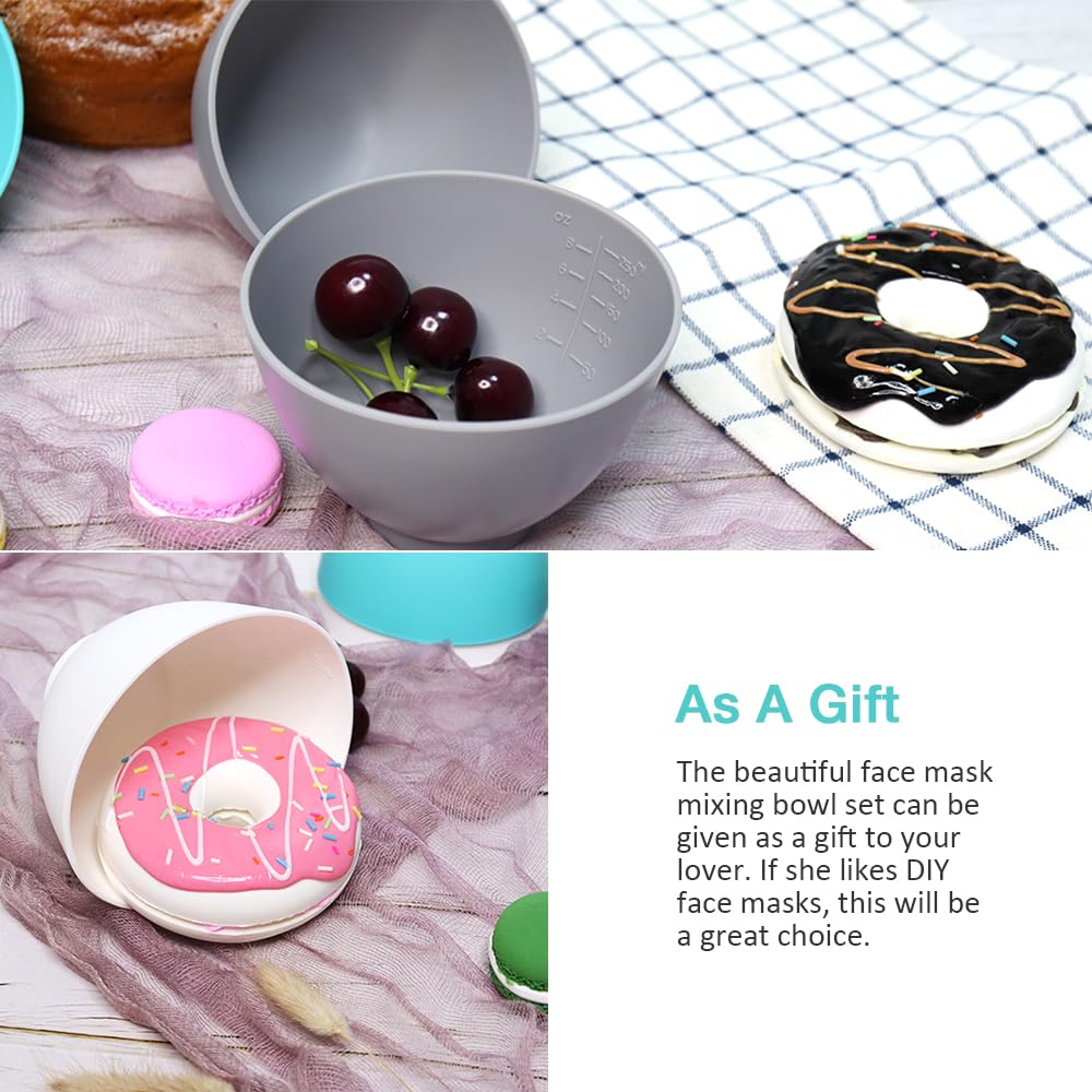Goalfly 6-piece silicone bowls for facial masks and cosmetic prep