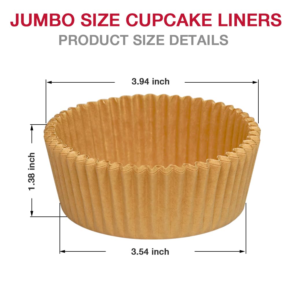 Goalfly 9cm brown muffin liners give sturdy structure for party treats.