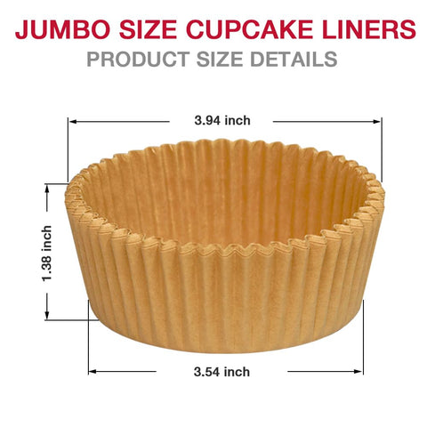 Goalfly 9cm brown muffin liners give sturdy structure for party treats.