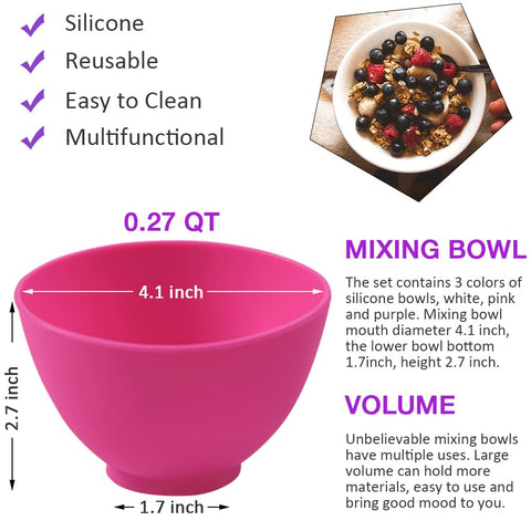 Goalfly silicone bowls stacked for compact storage and easy cleaning.