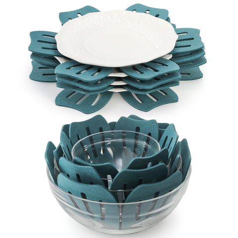 Goaste 14-inch diameter pan dividers shielding large pots from scratches