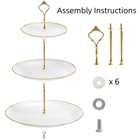 Goaste cupcake stand made of food-grade plastic, durable and odorless for repeated use.