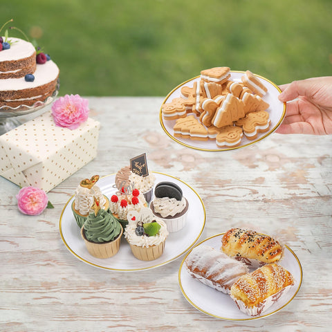 Goaste dessert tiered stand doubles as storage for small items after events.