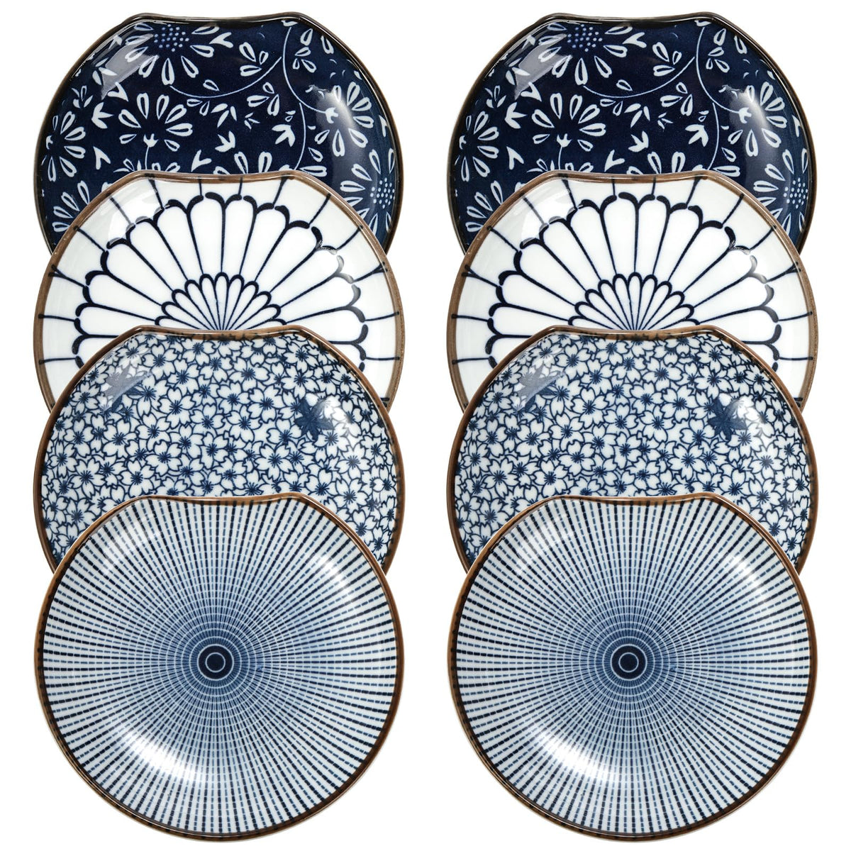 Goaste 8-pack ceramic spoon rest with 4.7-inch diameter keeps counters clean during cooking