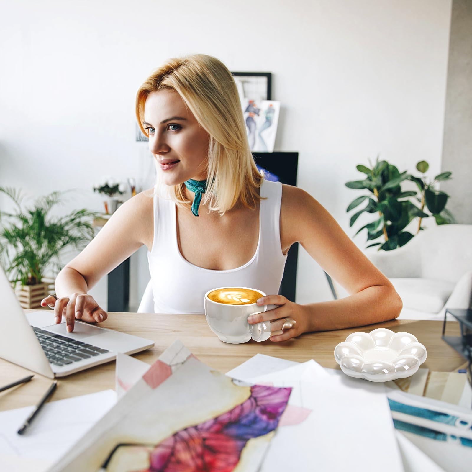 Goaste 8oz mug that is dishwasher and microwave safe for convenience.