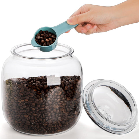 Goaste candy, nuts, cereals stored in a single stylish container.