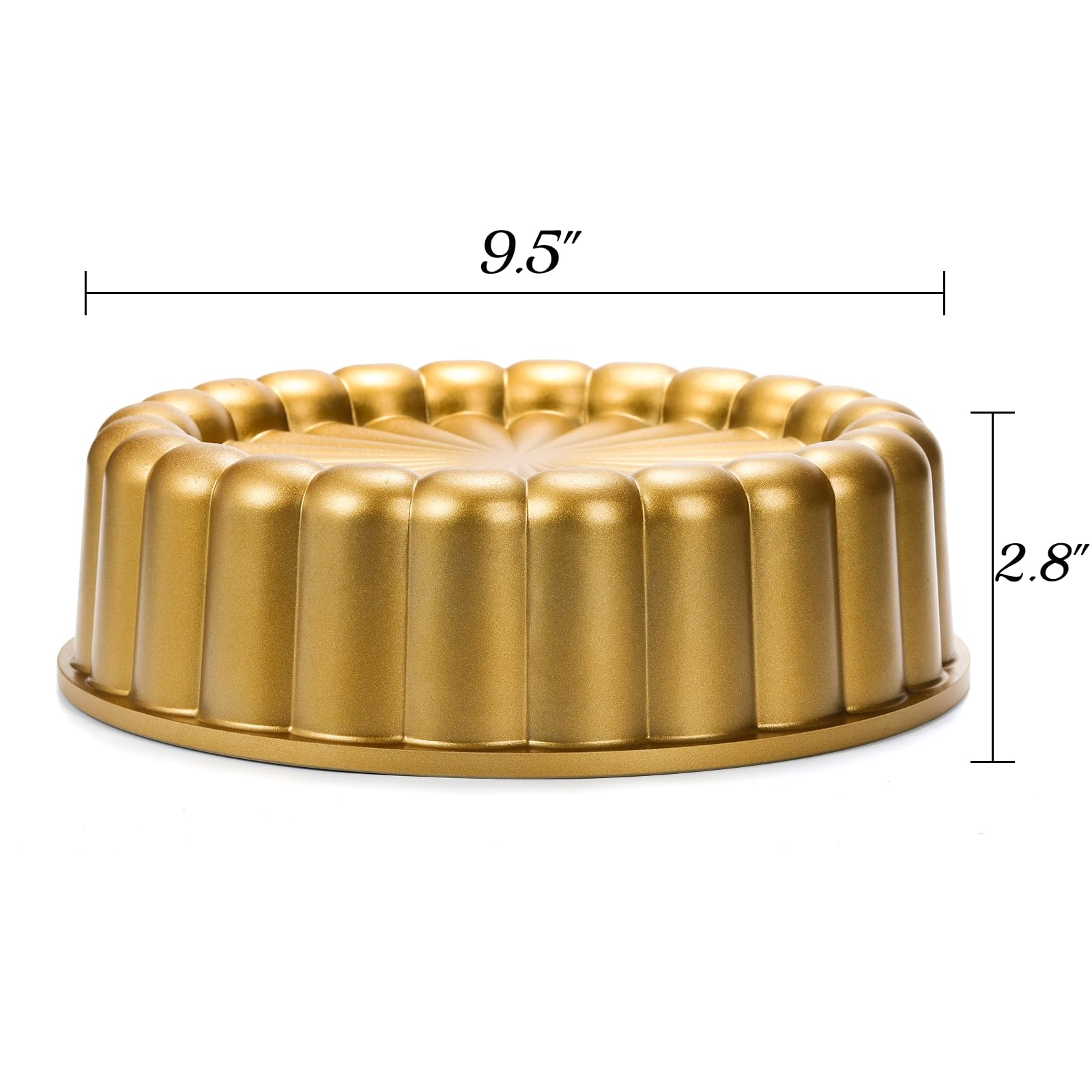 Goaste Charlotte pan with nonstick coating for easy cake release.