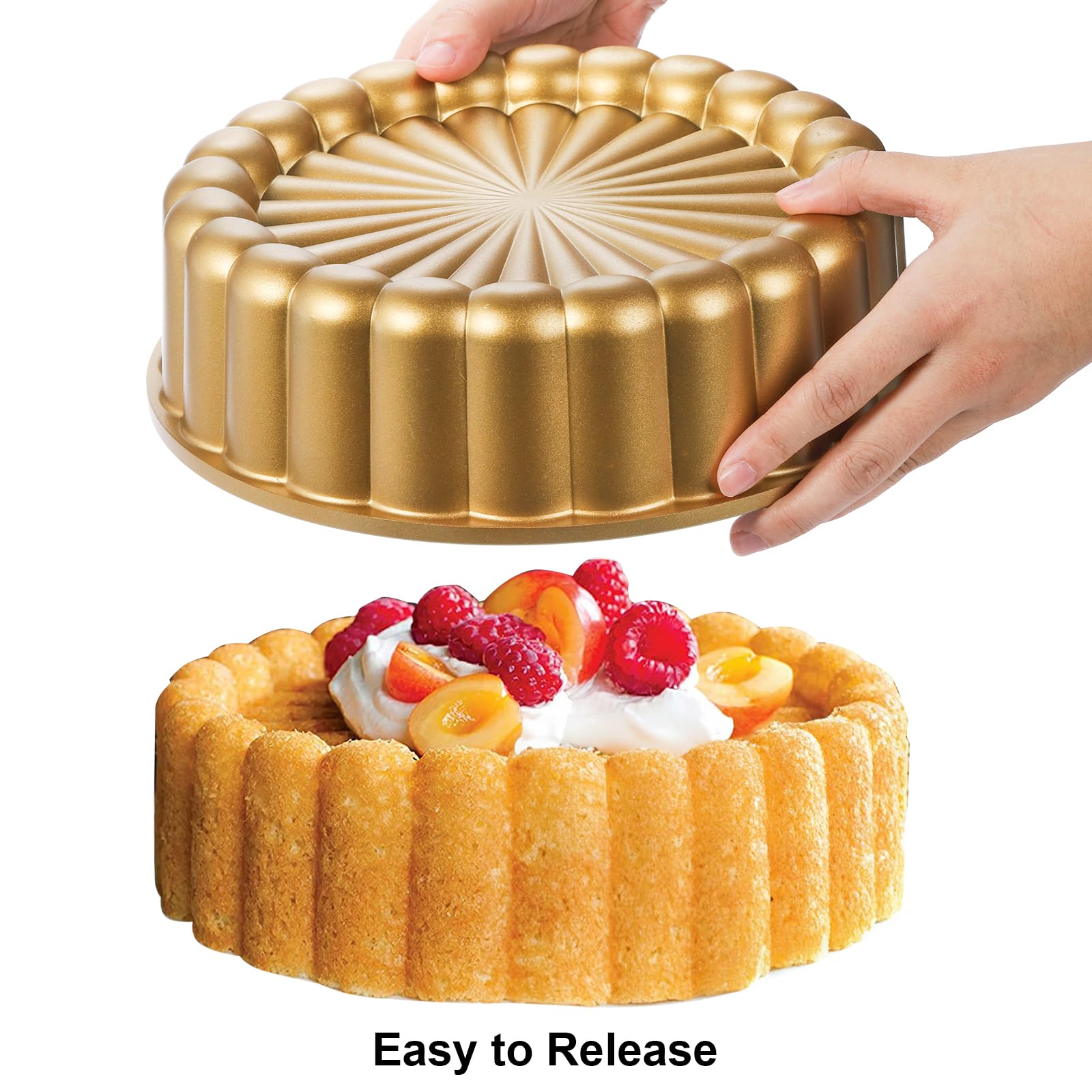 Goaste flower-shaped bakeware adds visual appeal to parties and celebrations.
