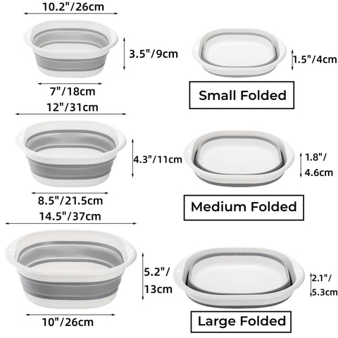 Goaste wash basin medium expanded fits mid-size tasks like soaking clothes