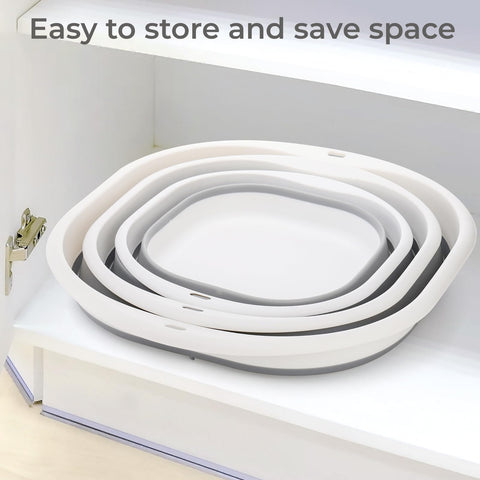 Goaste wash basin set folded stores compactly when not in use