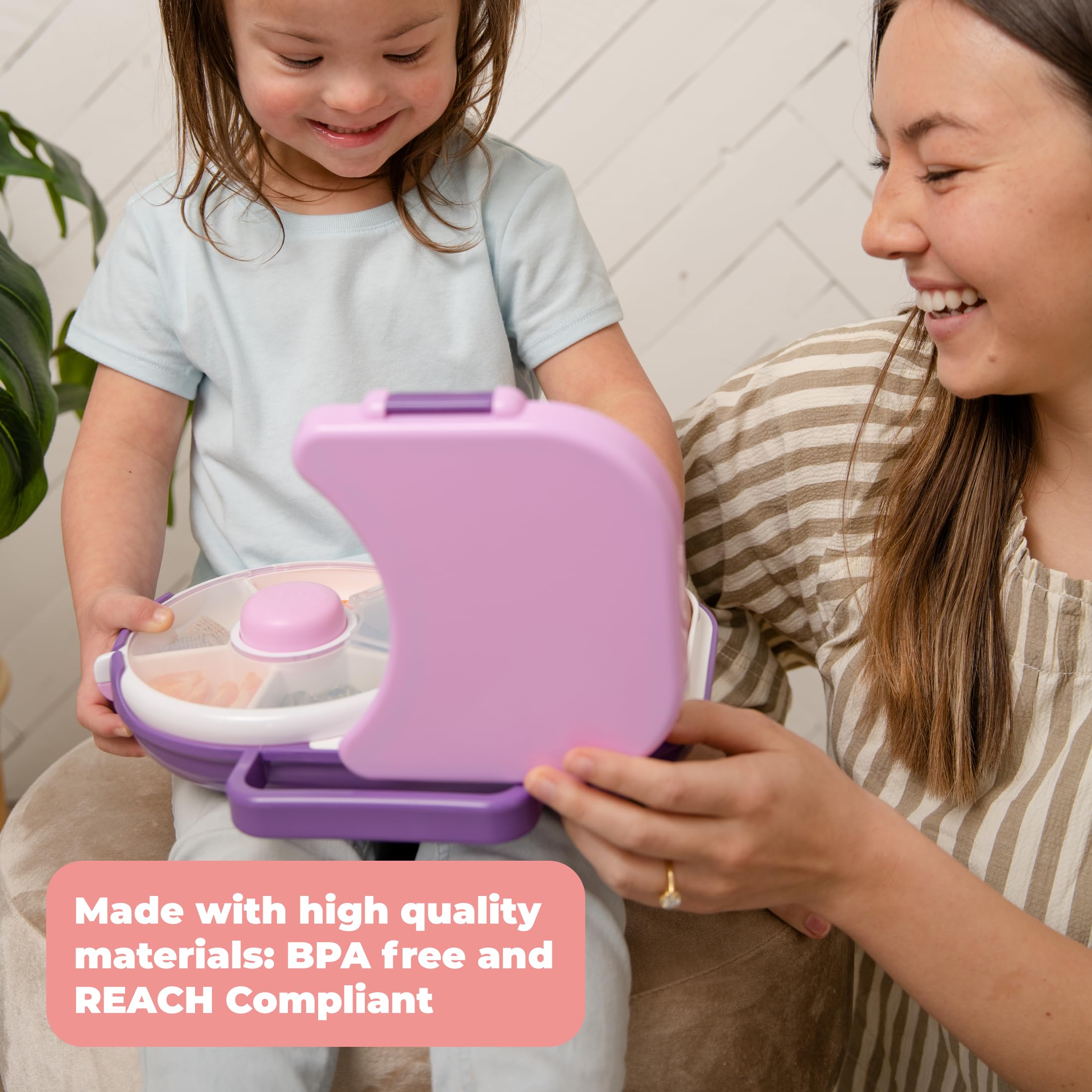 GoBe Bento-style lunchbox offering five snack options in one container.