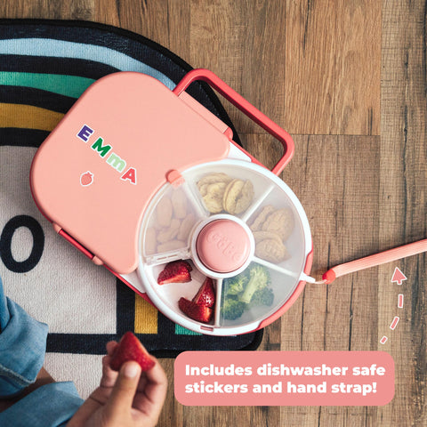 GoBe Kids lunchbox coral pink color, BPA and PVC free for safe meals