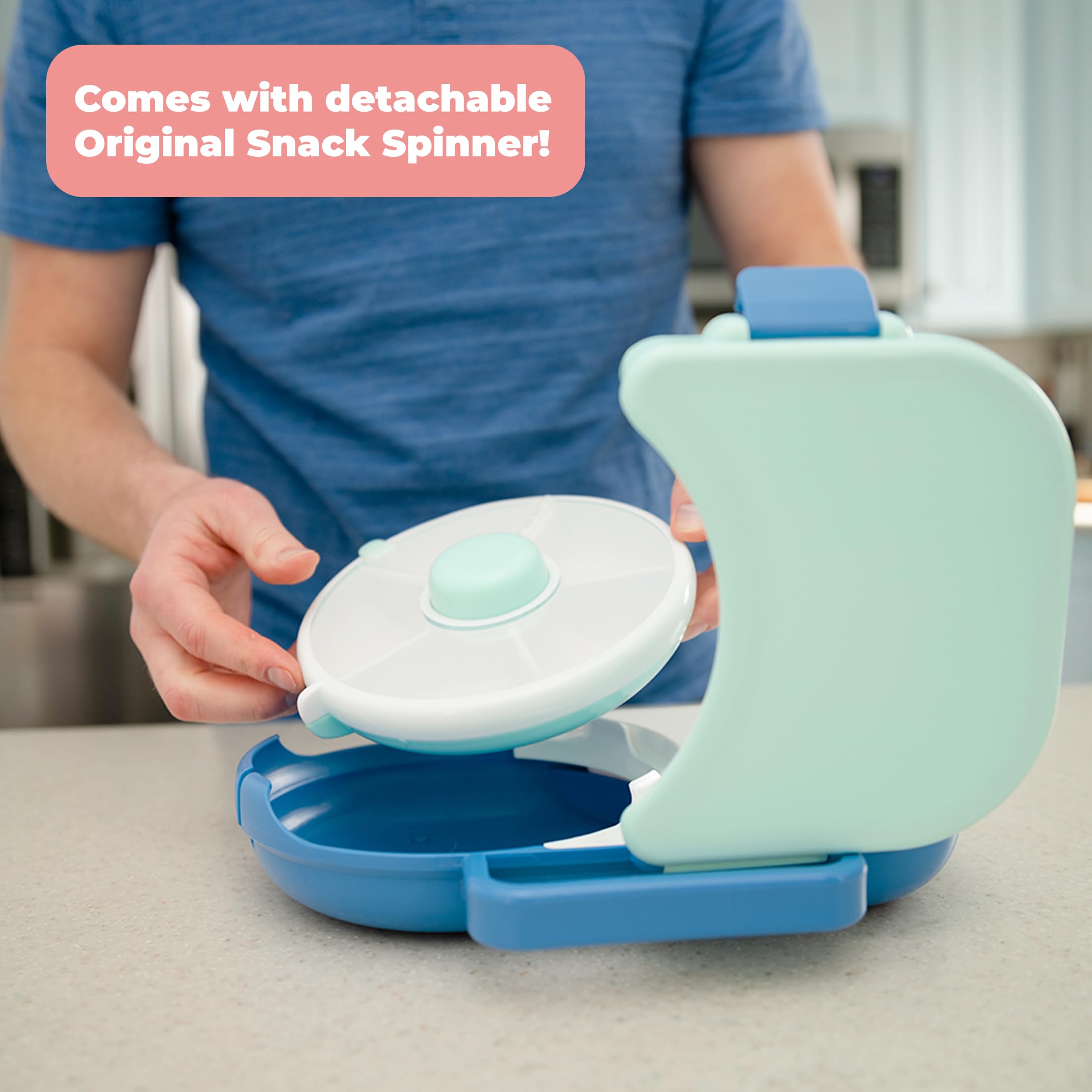 GoBe sandwich compartment holds a wrap securely for lunchtime.