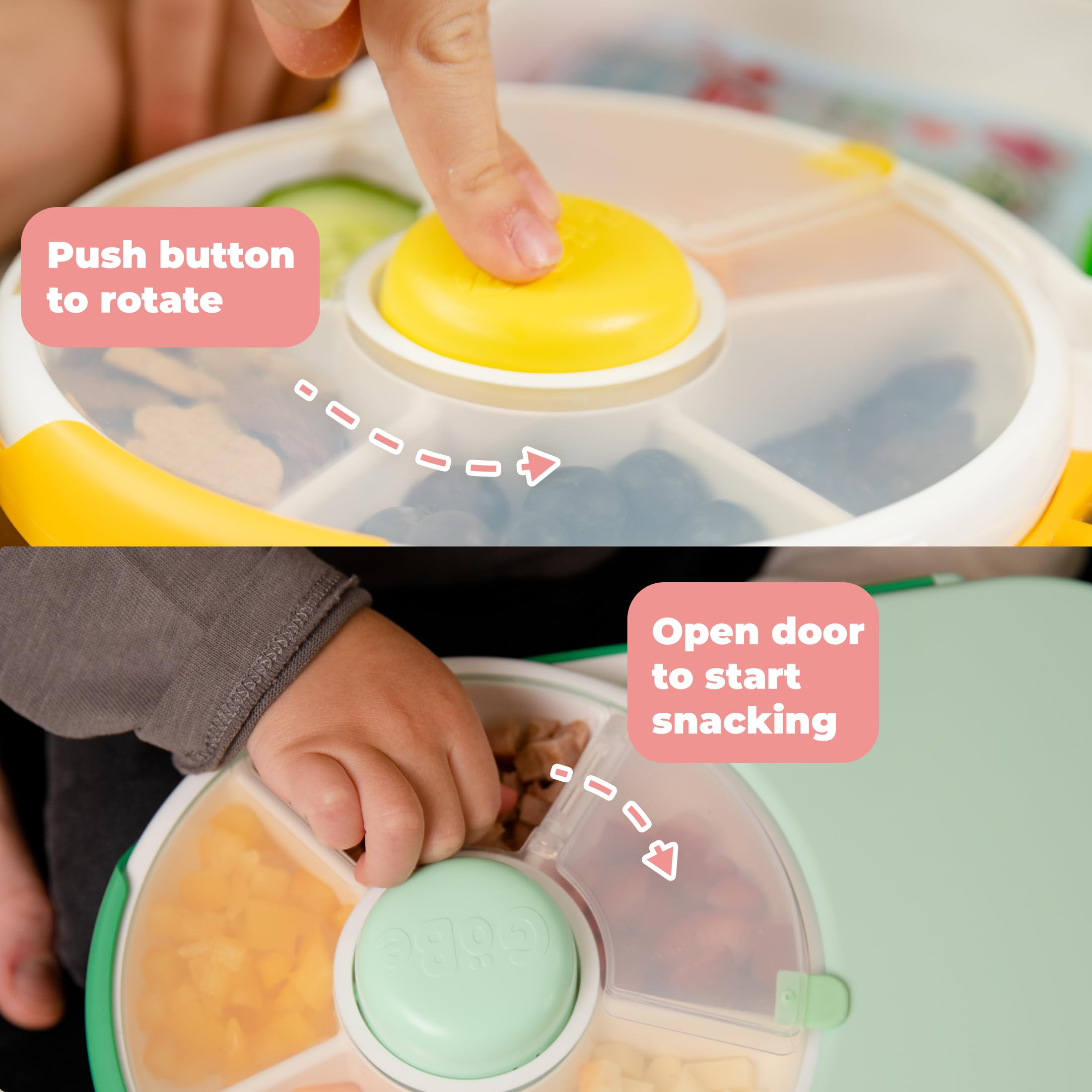 GoBe lunchbox including sticker sheet to personalize and engage kids