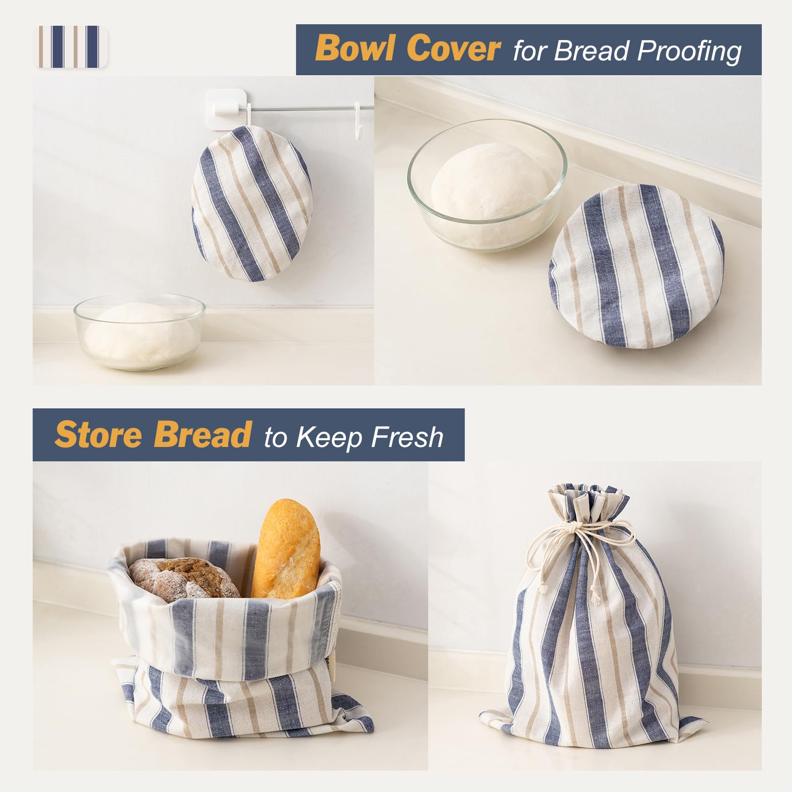 GobiSea bread bag with BPA-free plastic lining for safe storage