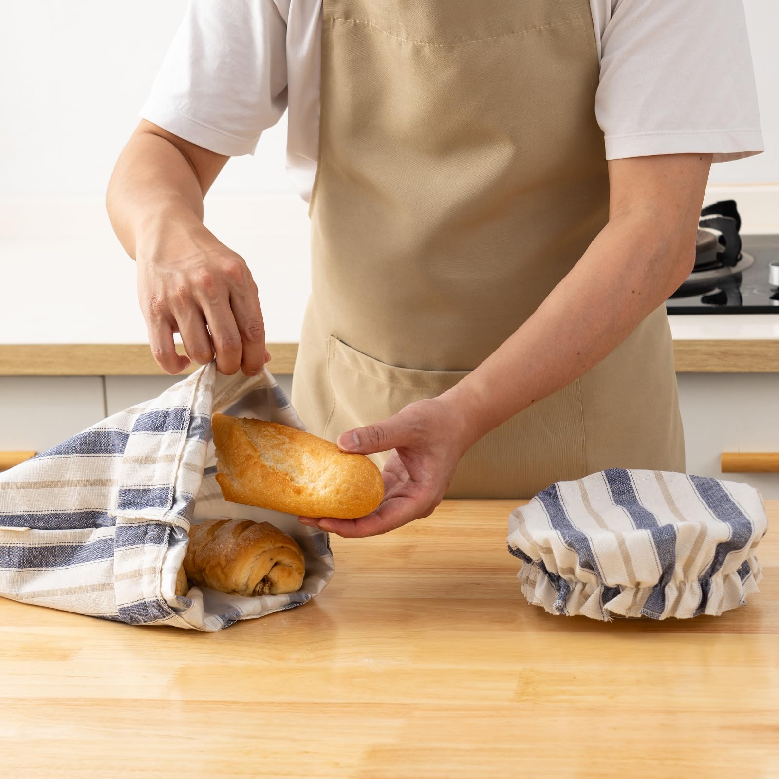 GobiSea bread bag stores nuts, snacks, and baked goods neatly