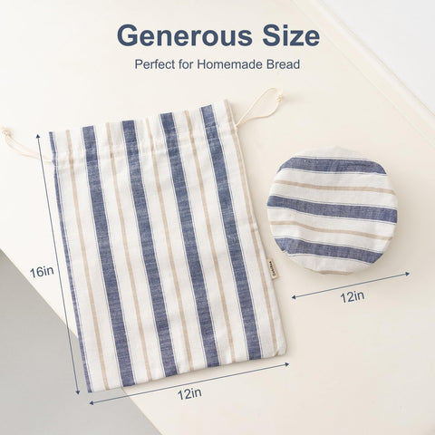 GobiSea bread bag uses a drawstring closure for secure sealing