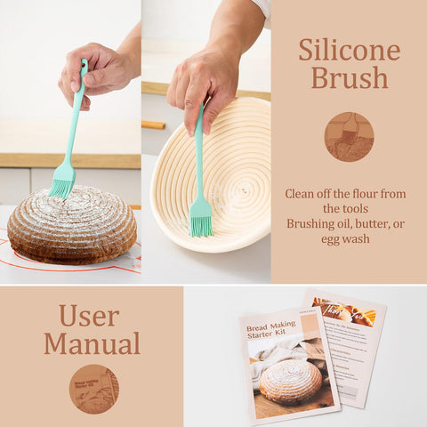 GobiSea silicone brush for even glaze application and surface care